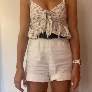 american eagle tie front tank